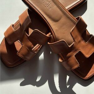 Brown Leather Women's Sandals